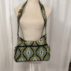 2/$30 Vera‎ Bradley Cambridge Green Shoulder Bag Purse Adjustable Strap OS